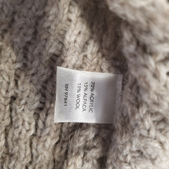 J. Jill Shawl Neck Collar Cardigan Alpaca Blend - Picture 6 of 7